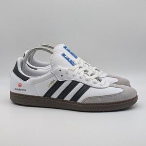 Adidas Samba Sneakers Mens 10 White Black Databricks Logo Leather B75806